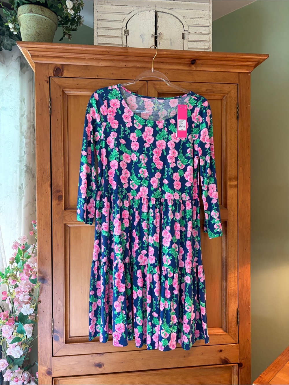 NWT Lilly Pulitzer Geanna Dress in Oyster Bay Navy